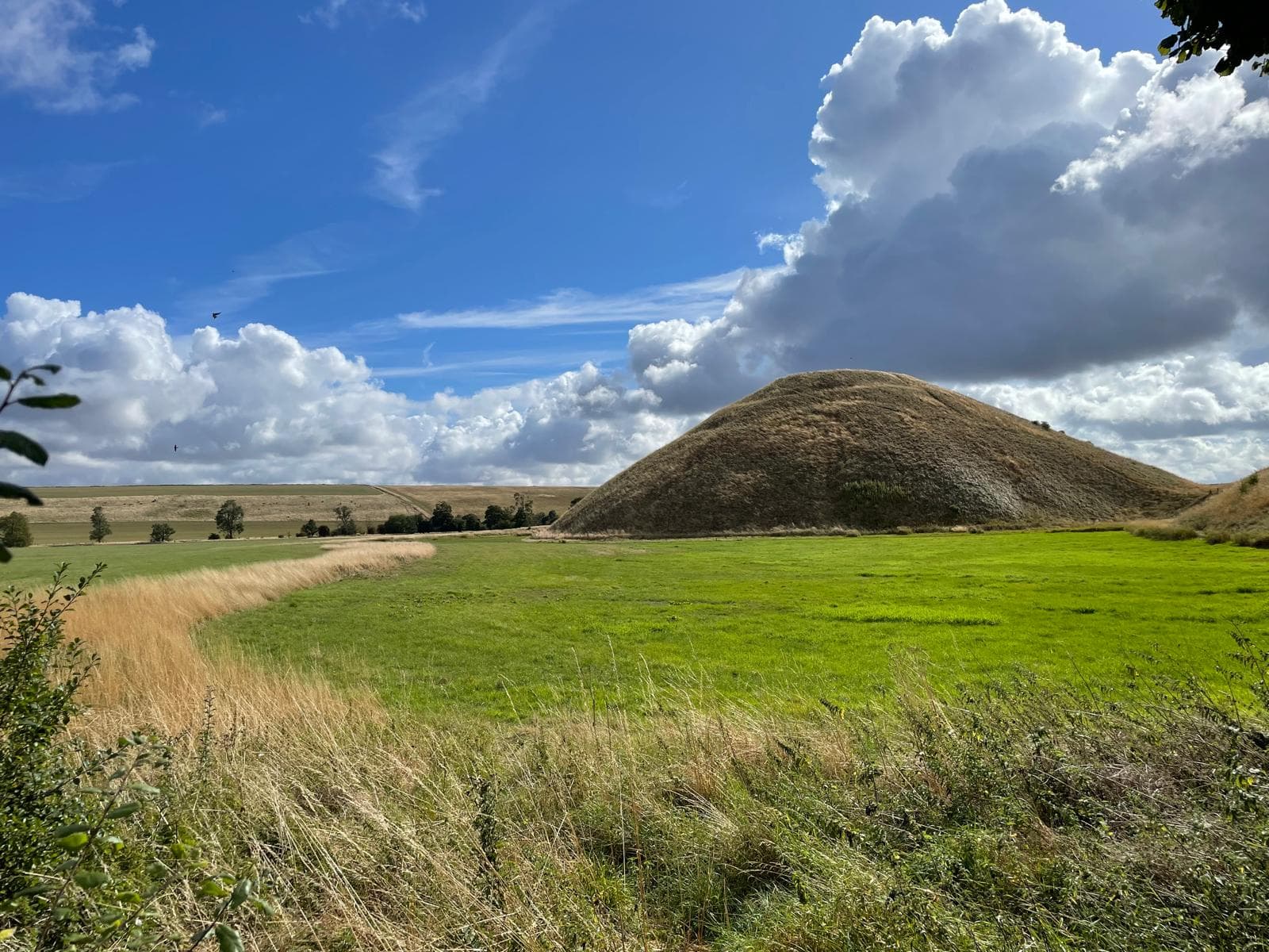 Silbury Hill ancient Neolithic mound in Wiltshire